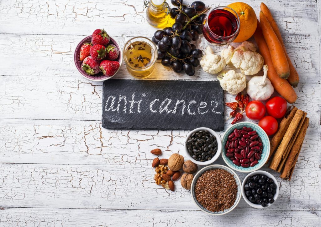Cancer fighting products. Food for healthy